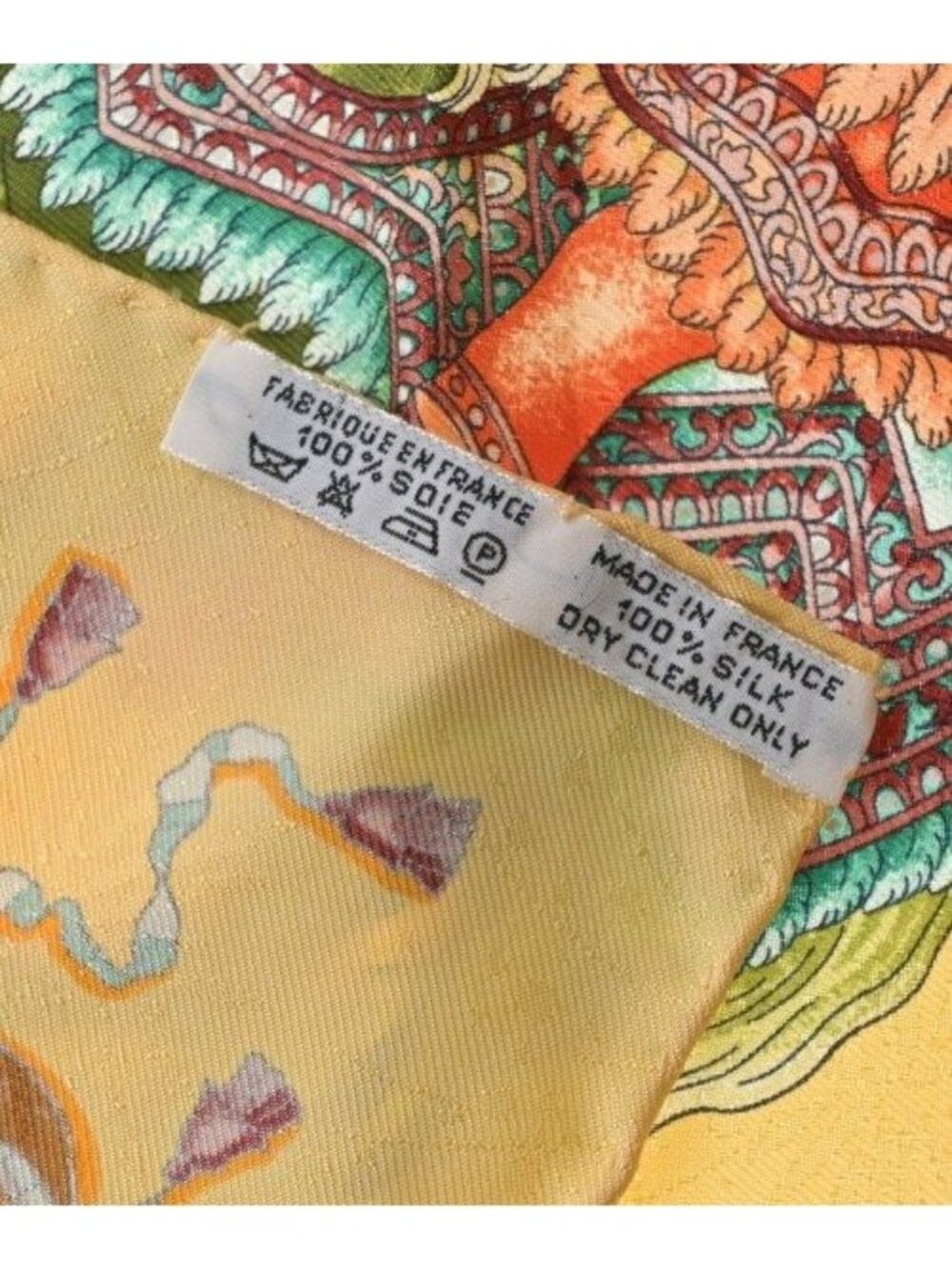 Hermes Bandana Scarf Yellow - Picture 6 of 6
